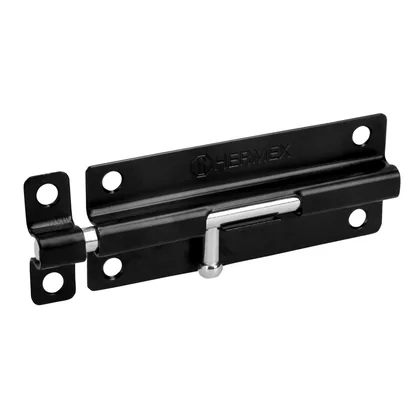 Pasador de barril 5' de acero acabado negro, HERMEX