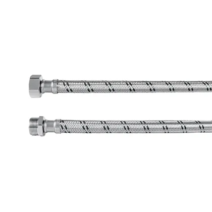 Manguera para boiler, acero inox. 3/4'H x 3/4'M, 60 cm