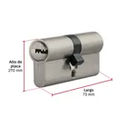 Cilindro Europeo de 70mm,llave-llave, HERMEX 3