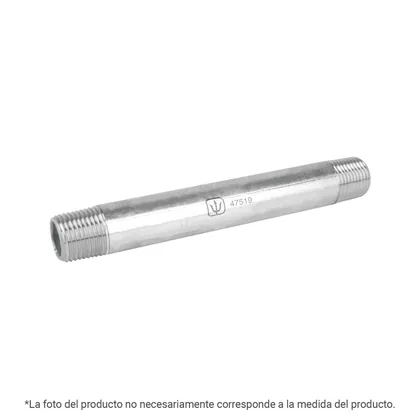 Niple de acero galvanizado 1/4' x 4', FOSET