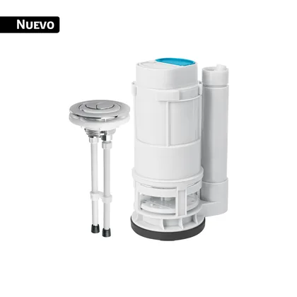 Válvula descarga dual 2' para WC de 1 pieza, con botón dual