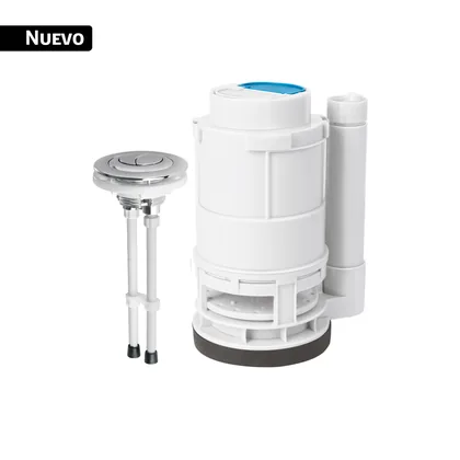 Válvula descarga dual 3' para WC de 1 pieza, con botón dual