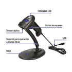 Lector de código de barras 1D, alámbrico, USB, VOLTECK 2