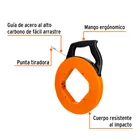 Guía de acero de 30 m para cable, con carrete, TRUPER 2