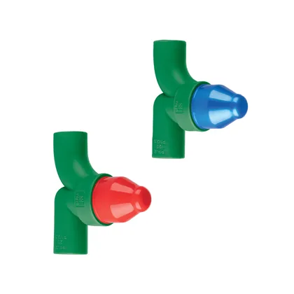 Juego de 2 llaves de empotrar PPR 1/2' sin manerales, FOSET