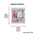 Bolsa de 1 kilo arandelas planas galvanizadas 5/32', FIERO 5