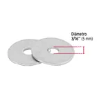 Bolsa de 1 kilo arandelas planas galvanizadas 3/16', FIERO 3