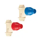 Juego de 2 llaves de empotrar CPVC 1/2' para regadera, FOSET 1