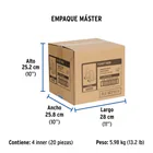 Juego de 2 llaves de empotrar CPVC 1/2' para regadera, FOSET 6