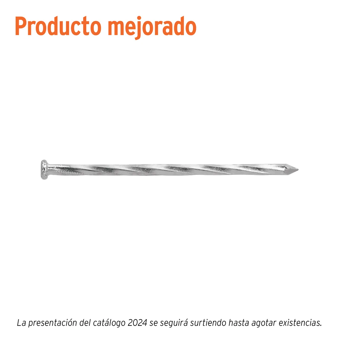 Kilo de clavos para concreto 3-1/2'galvanizado, caja de25 kg