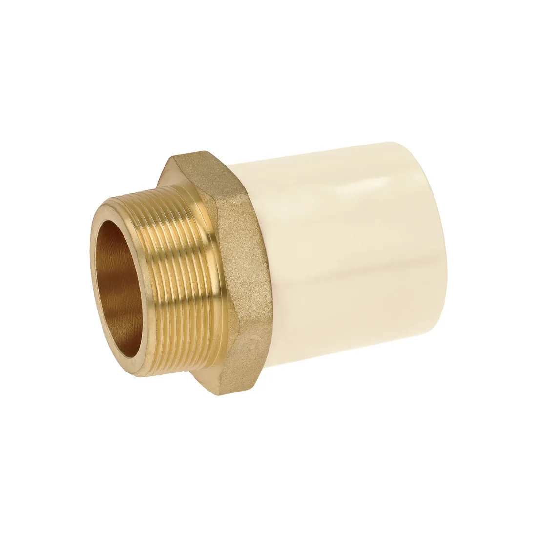 Adaptador macho de CPVC 2' con inserto y tuerca de latón