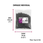 Bolsa con 1 kg de tachuelas pavonadas No. 6, FIERO 5