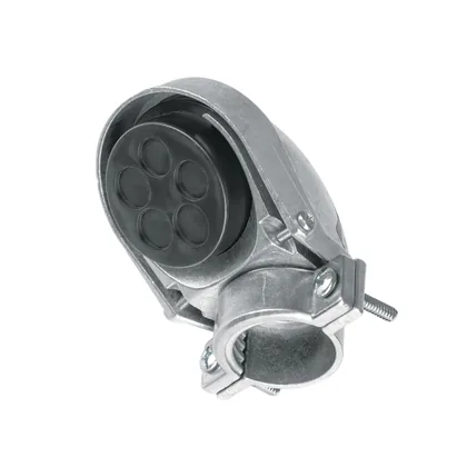 Mufa con abrazadera para tubo 1', VOLTECK