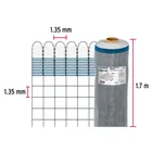Rollo de 30 m x 1.7 m de malla mosquitera plástica gris 3
