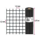 Rollo de 30 m x 0.75m malla mosquitera fibra de vidrio negra 3