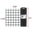 Rollo de 30 m x 1.2 m malla mosquitera fibra de vidrio negra 3