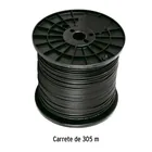 Metro de cable coaxial RG59 en carrete de 305 m, VOLTECK 3