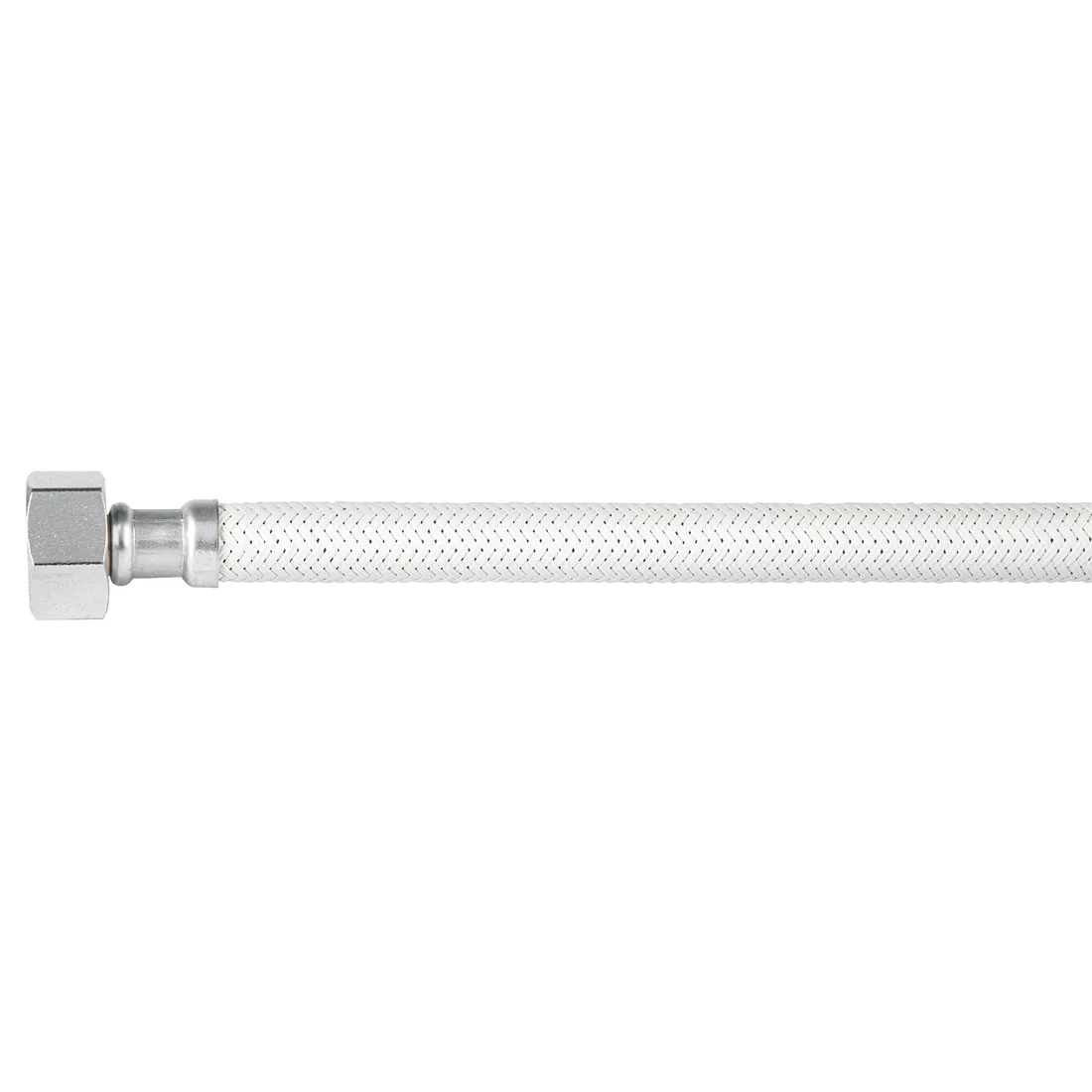 Manguera lavabo/fregadero, vinilo blanco, 1/2' x 1/2', 55 cm