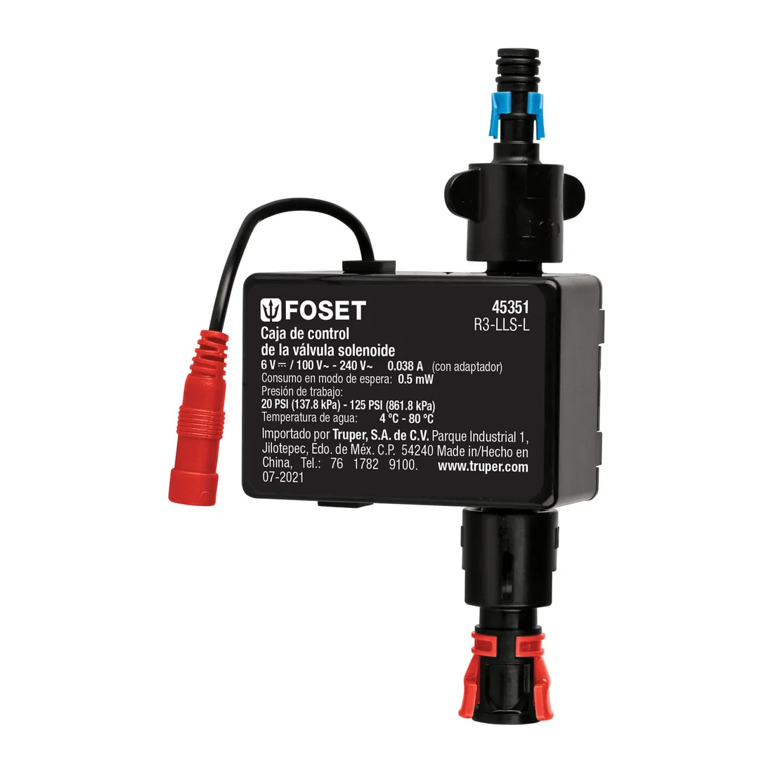 Válvula solenoide para llave de sensor LLS-L, FOSET