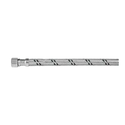 Manguera 'T' lavabo/fregadero,acero inox,3/8'x1/2'x1/2',55cm