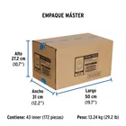 Reducción bushing de PVC 2 x 1-1/2', FOSET 3