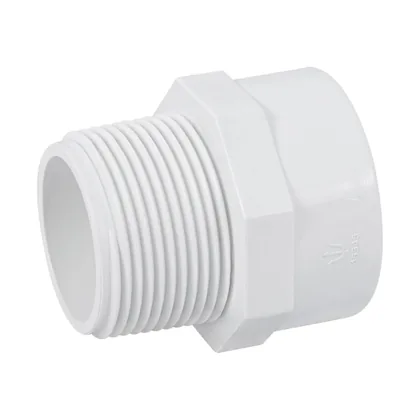 Adaptador macho de PVC de 1-1/4', FOSET