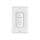 Placa armada con 3 interruptores sencillos, línea Classic 1