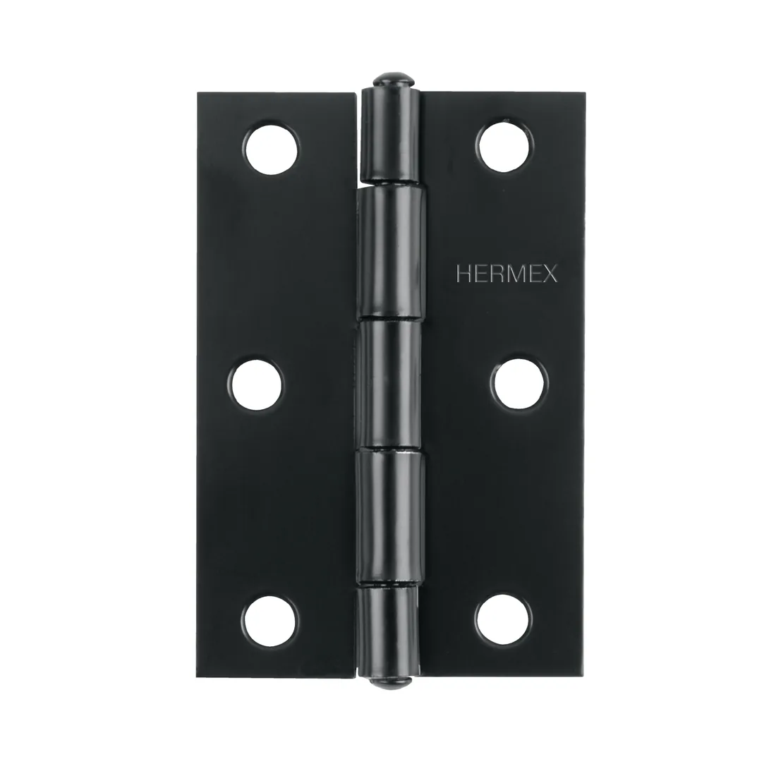 Bisagra rectangular 2-1/2 x 1-5/8', acero negro mate, HERMEX