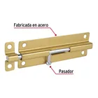 Pasador de barril de acero latón 6', HERMEX 2