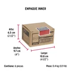 Pasador de barril de acero latón 3', HERMEX 6