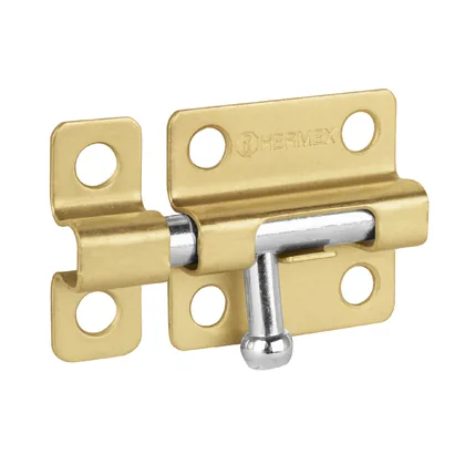 Pasador de barril de acero latón 2', HERMEX