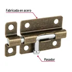 Pasador de barril de acero latón antiguo 3', HERMEX 2