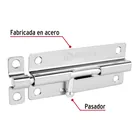 Pasador de barril de acero cromo 5', HERMEX 2