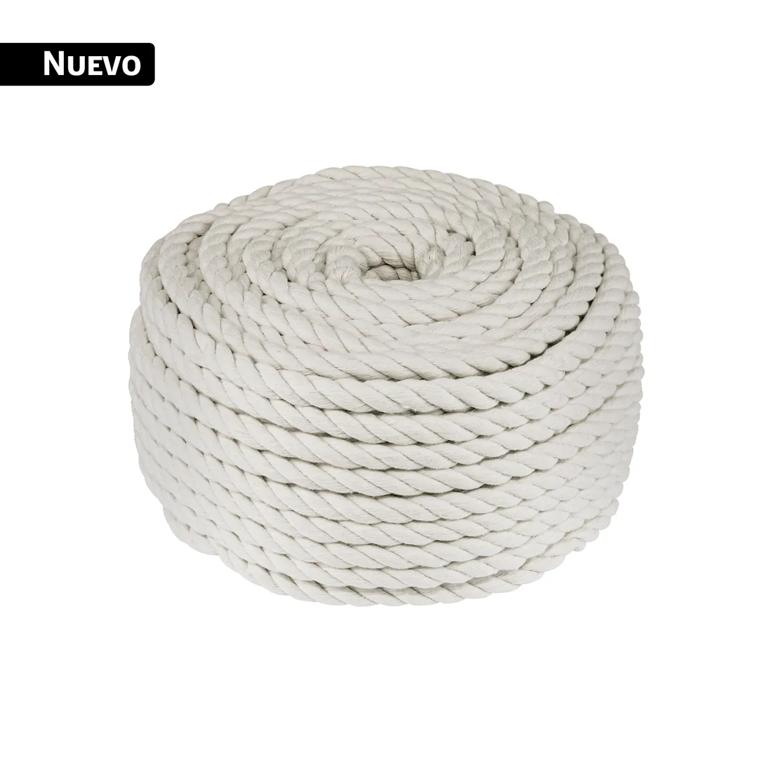 Piola de algodón de 10 mm, rollo, natural, 1 kg, FIERO