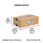 Caja con 25 taquetes arpón de 1/2' x 3-3/4', FIERO 6