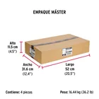 Caja con 25 taquetes arpón de 5/8' x 3-1/2', FIERO 6