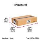 Caja con 25 taquetes arpón de 5/8' x 6', FIERO 6