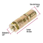 Caja con 100 taquetes expansivos de 1/4' sin tornillo, FIERO 3