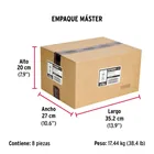 Caja con 100 taquetes expansivos de 1/4' sin tornillo, FIERO 6