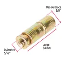 Caja con 50 taquetes expansivos de 5/16' sin tornillo, FIERO 3