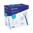 Metro de cable UTP CAT5E, Bobina de 305m, azul, VOLTECK 1