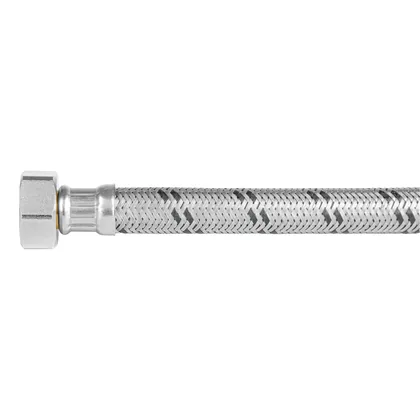 Manguera para boiler, acero inox. 1/2'H x 3/4'H, 120 cm