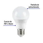 Foco LED 6W (40W) A19, 6500K blanca fría, 440 lm, caja 2
