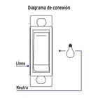 Placa armada 2 interruptores sencillos, línea Económica 4