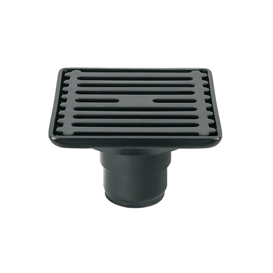 Resumidero cuadrado 4' x 4', acero inoxidable, negro, AQUA