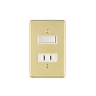 Placa armada contacto e interruptor, línea Económica 1