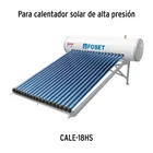 Caja c/8 tubos HeatPipe p/calentador solar CALE-18HS, FOSET 4