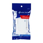 Placa armada 1 interruptor, 3 módulos, Española, blanco 5