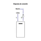Placa armada 2 interruptores, 1.5 módulos, Española, blanco 4