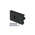 Toma de teléfono negro de 1.5 módulos, línea Lisboa, VOLTECK 2